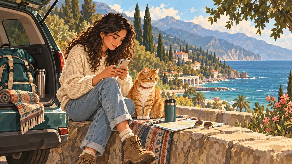 Иллюстрация SimCat: Связь в Абхазии: российский роуминг или местная SIM и eSIM