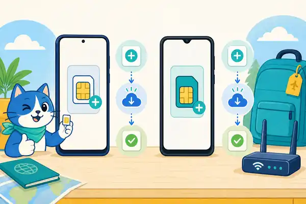 Пошаговая установка eSIM на смартфон