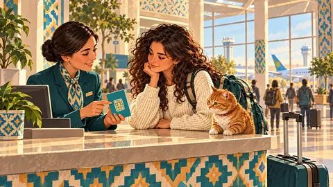 Путешественница с котом SimCat: SIM-карта или eSIM в Узбекистане: номер, интернет и IMEI