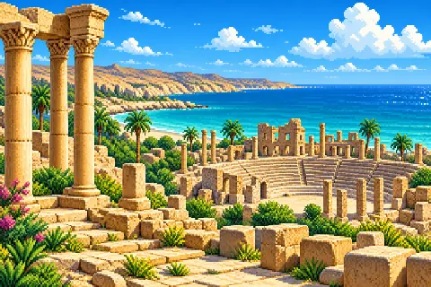 Пиксельная иллюстрация: Ливия