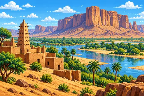 Пиксельная иллюстрация: Нигер